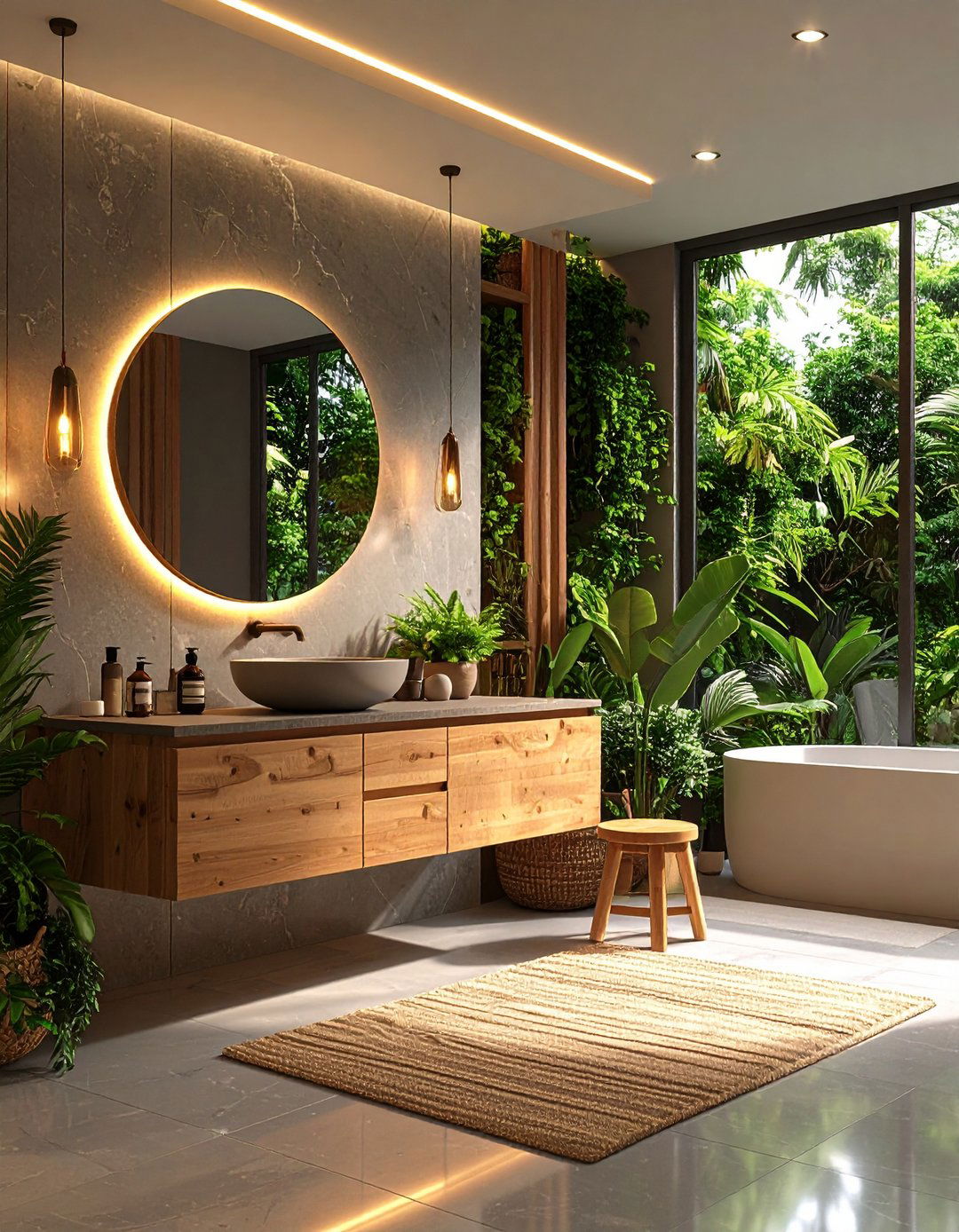 Luxury Spa Inspired Bathroom Vanity - 24 Makeup Vanity Ideas