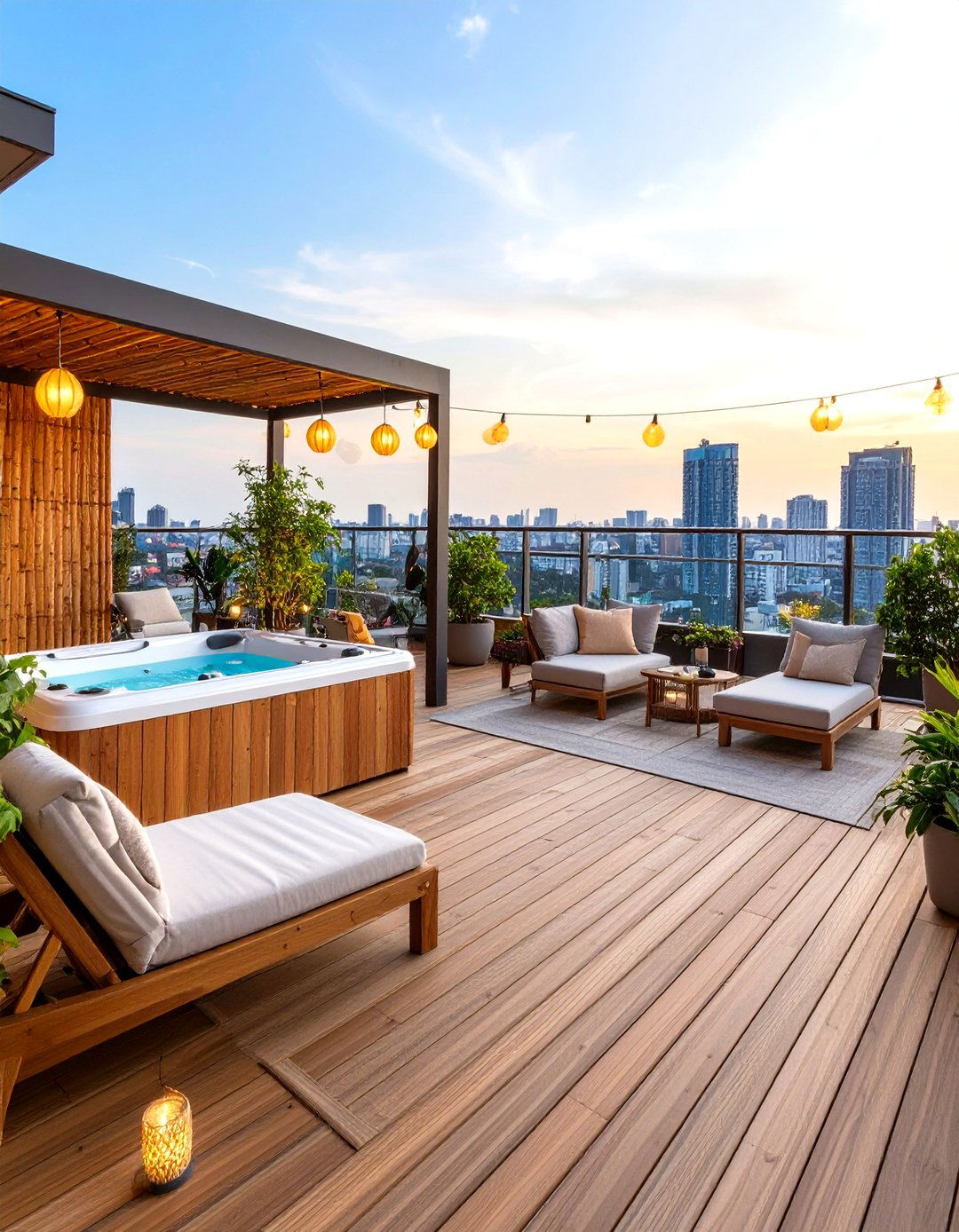 Luxury Spa Retreat Penthouse Balcony - 24 Penthouse Balcony Ideas