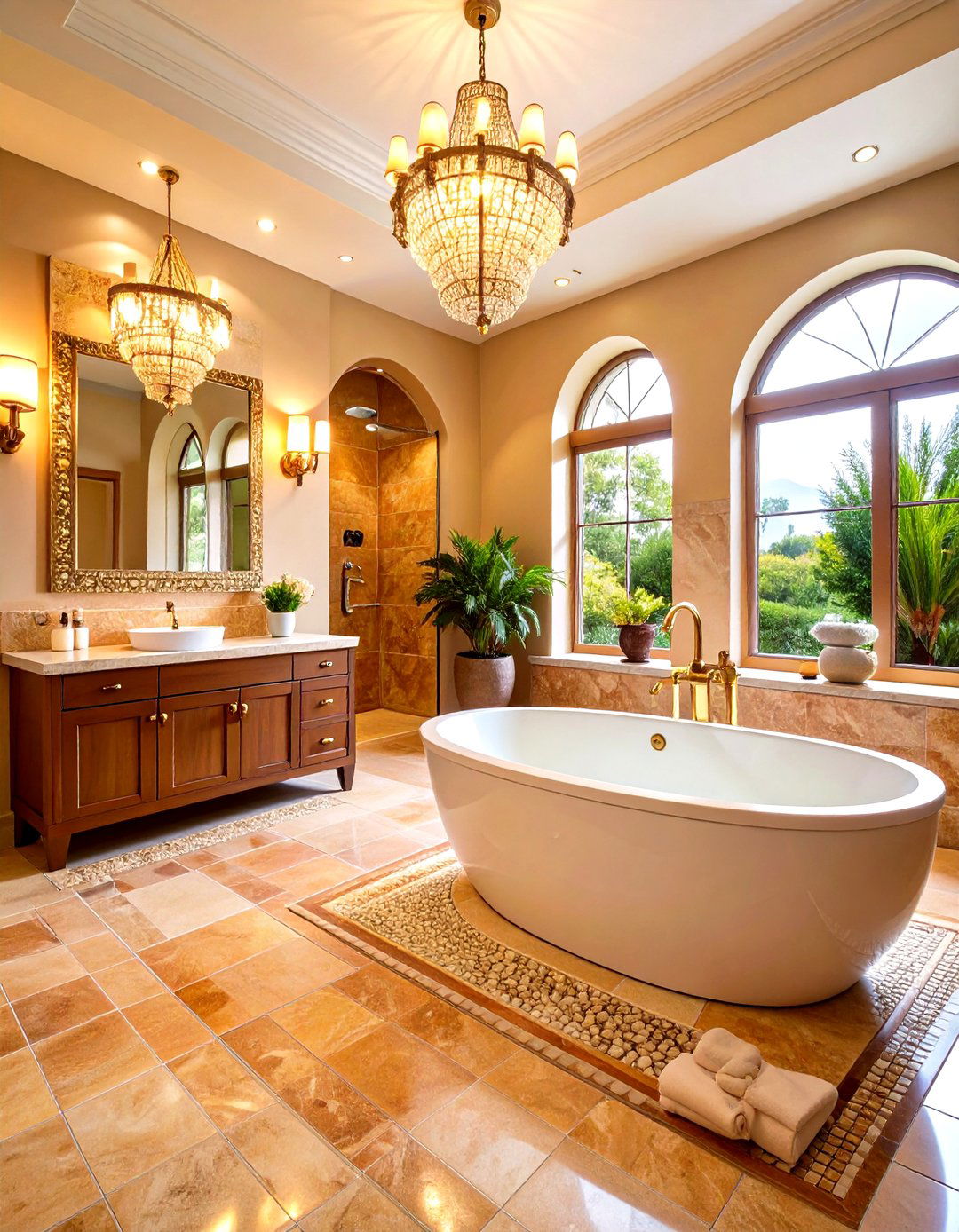Luxury Terracotta Spa Experience - 24 Terracotta Bathroom Ideas