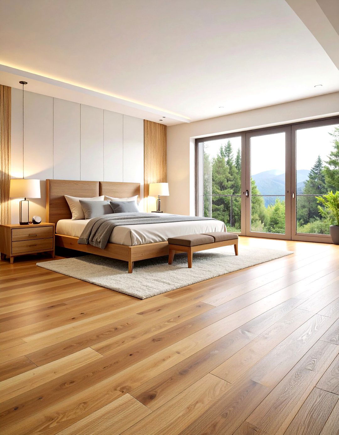 Luxury Vinyl Plank Wood Look Flooring - 24 Bedroom Flooring Ideas