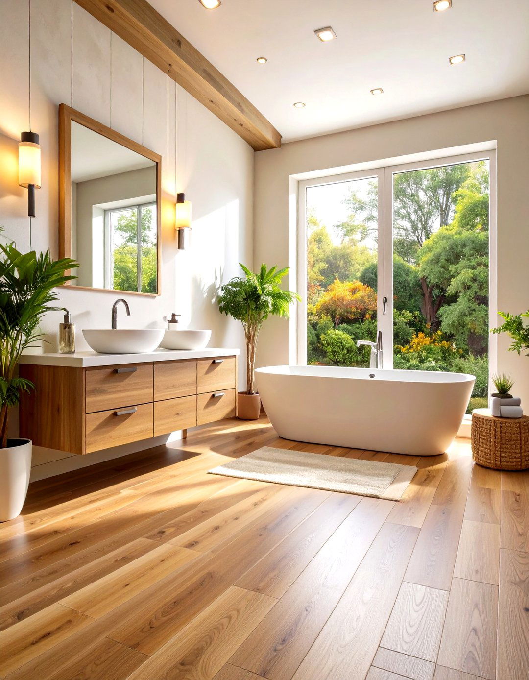 Luxury Vinyl Wood Look Planks - 24 Small Bathroom Flooring Ideas