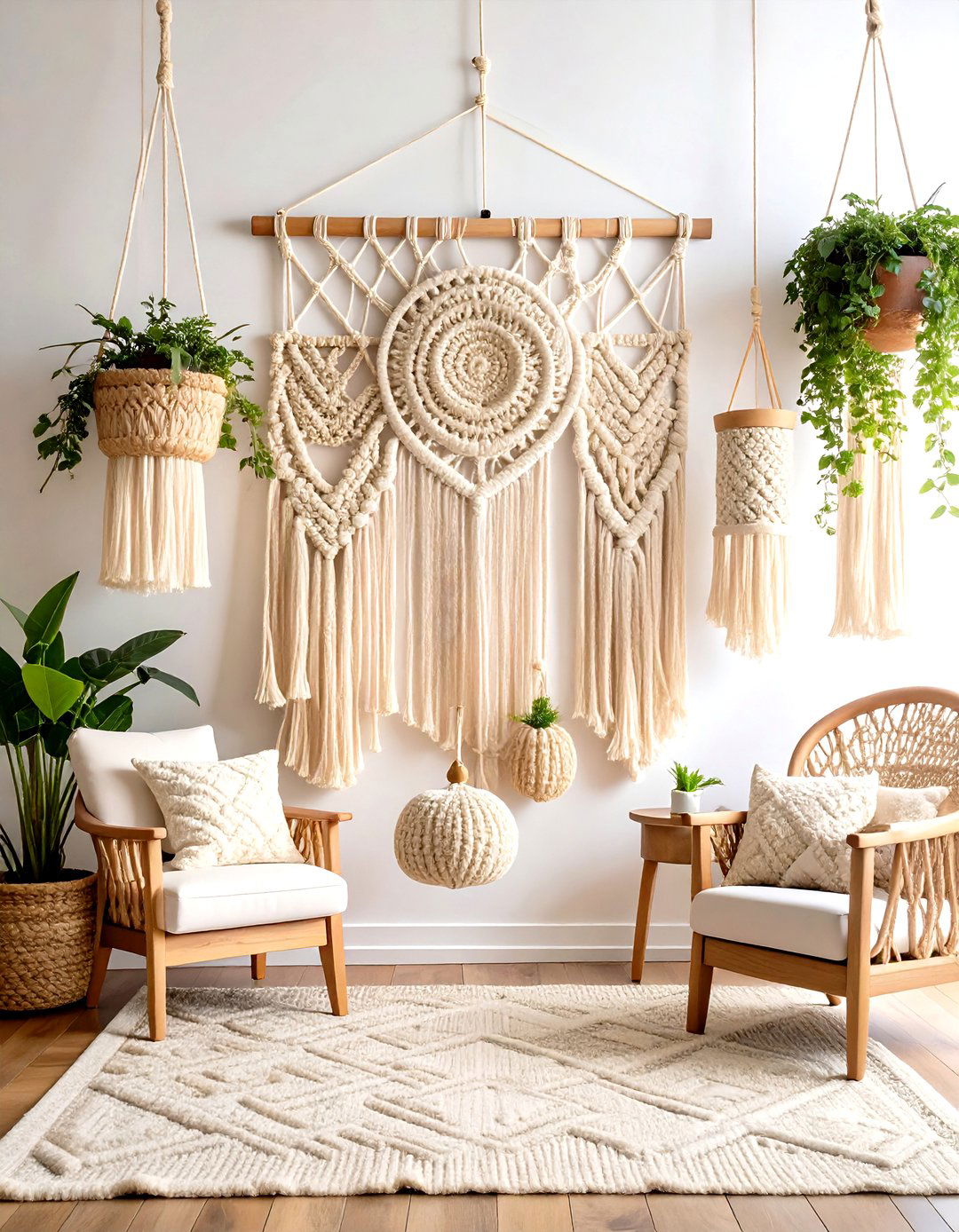 Macrame Wall Art Features - 24 Boho Decor Ideas