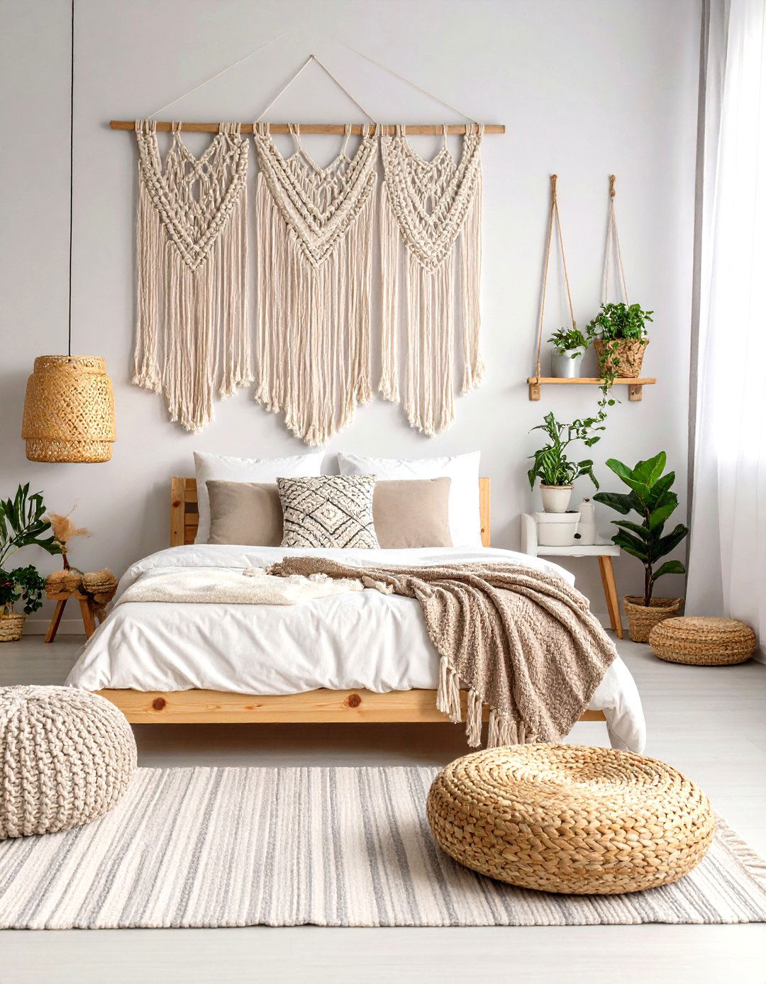 Macrame Wall Art Gallery - 24 Girls Boho Bedroom Ideas