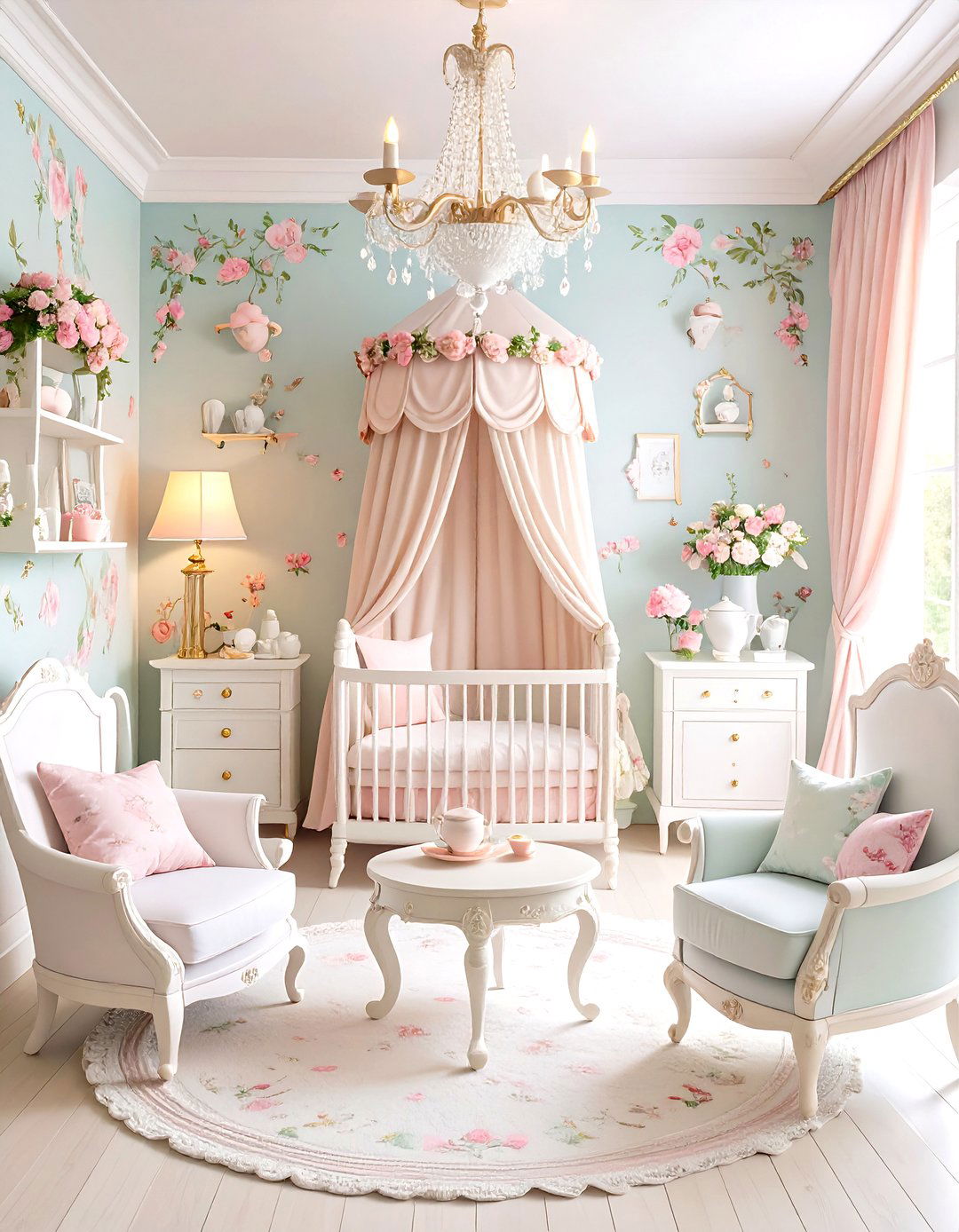 Magical Fairy Tea Party Nursery - 24 Whimsical Nursery Ideas