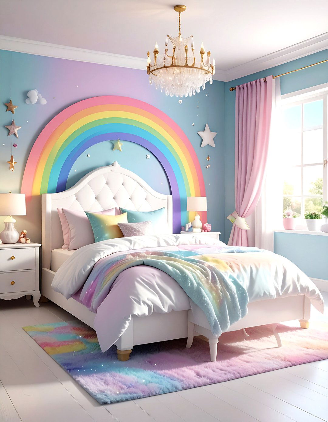 Magical Unicorn Rainbow Bedroom - 24 Fantasy Bedroom Ideas