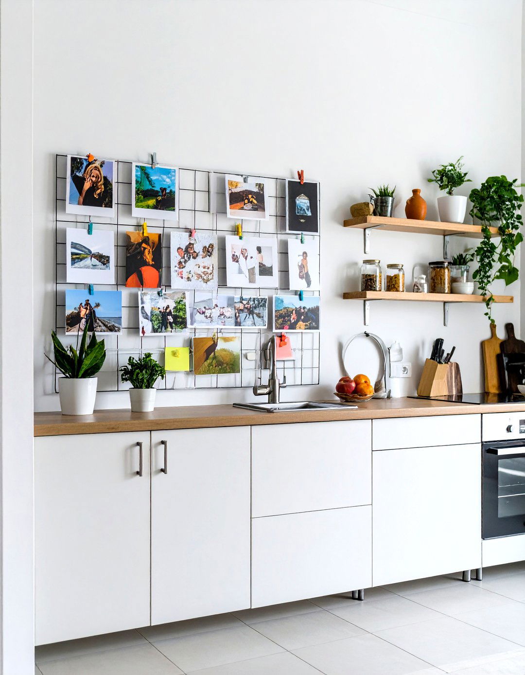 Magnetic Photo Board Display - 24 Photo Display Ideas