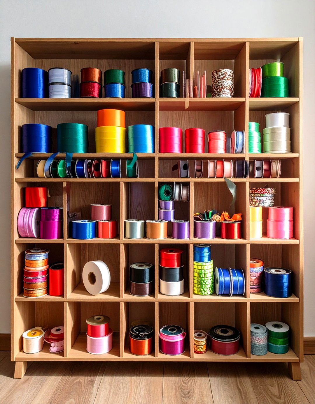 Magnetic Ribbon Storage Solutions - 24 Craft Room Organization Ideas