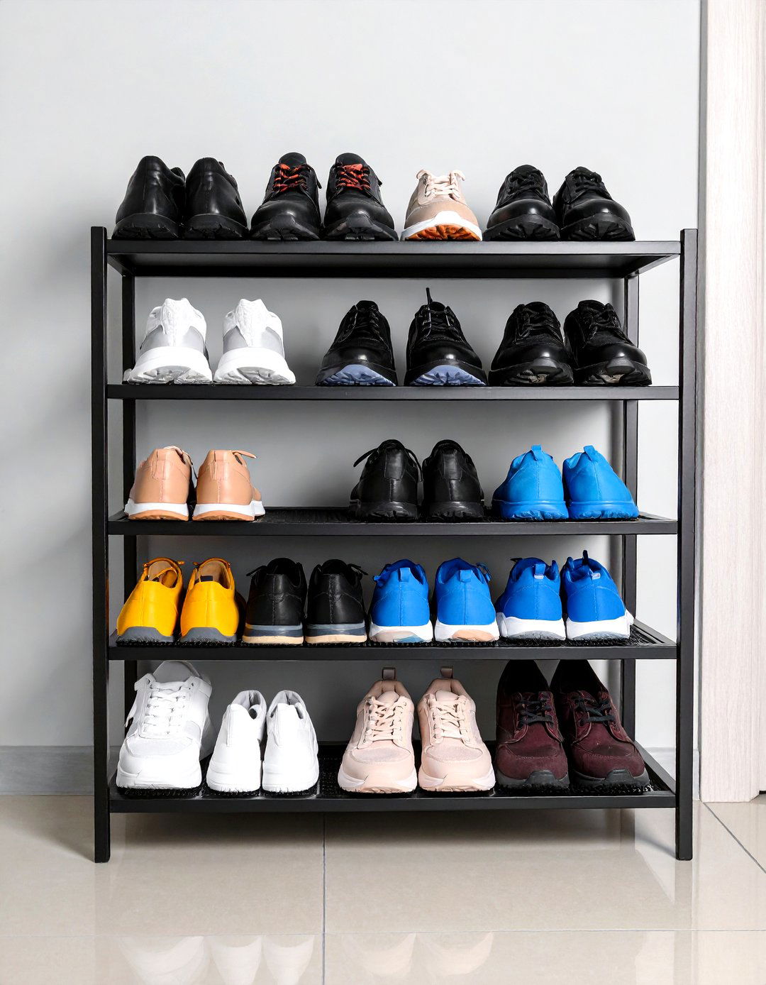 Magnetic Shoe Strips - 24 Entryway Shoe Storage Ideas