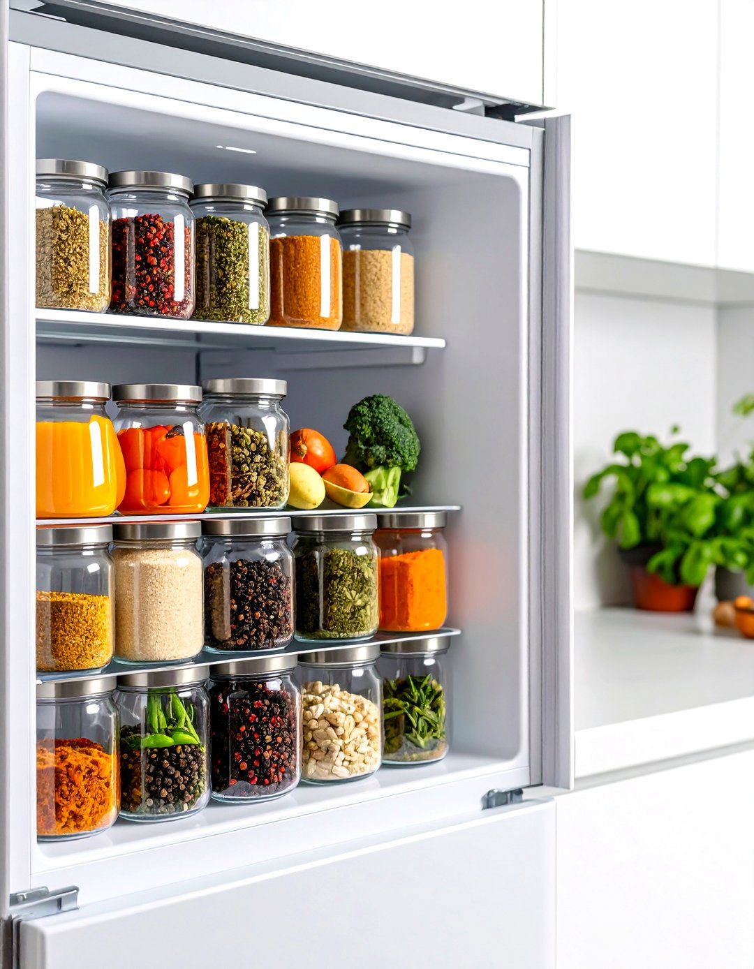Magnetic Spice Storage Systems - 24 Small Kitchen Storage Ideas