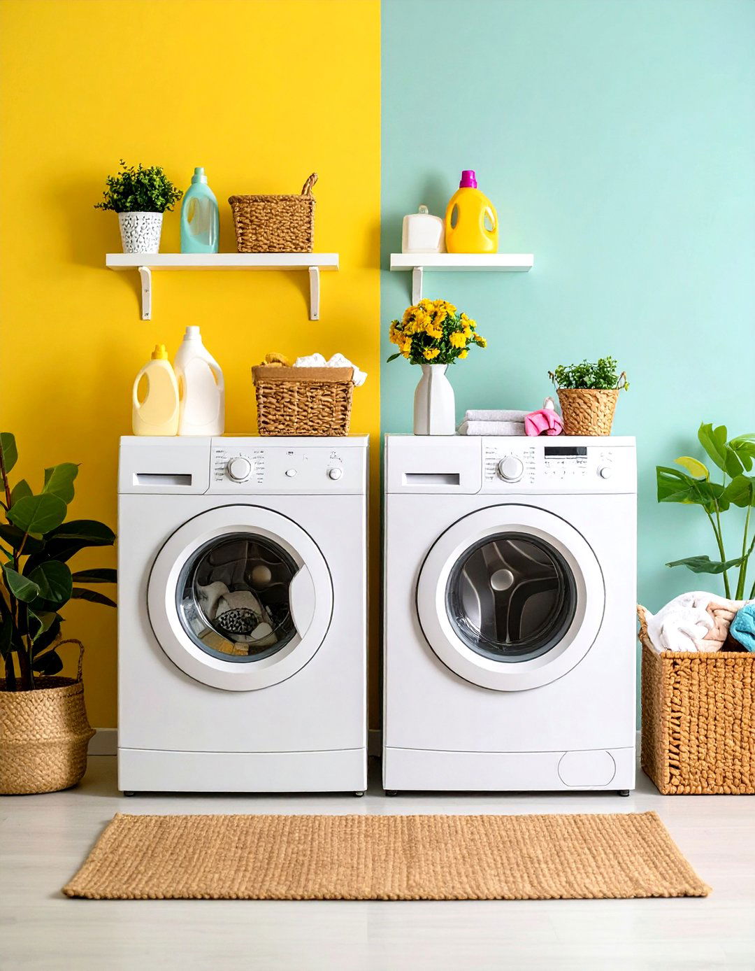 Magnetic Storage Solutions - 24 Small Laundry Room Ideas With a Top Load Washing Machine