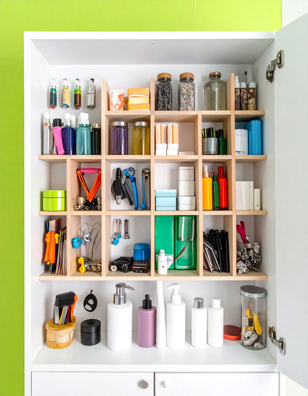 Magnetic Storage Strip Organization - 24 Bathroom Storage Ideas