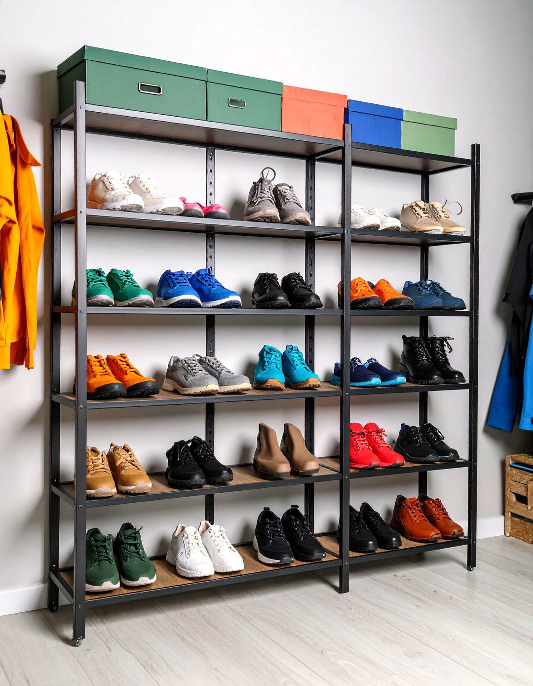 Magnetic Strip Shoe Storage - 24 Garage Shoe Storage Ideas