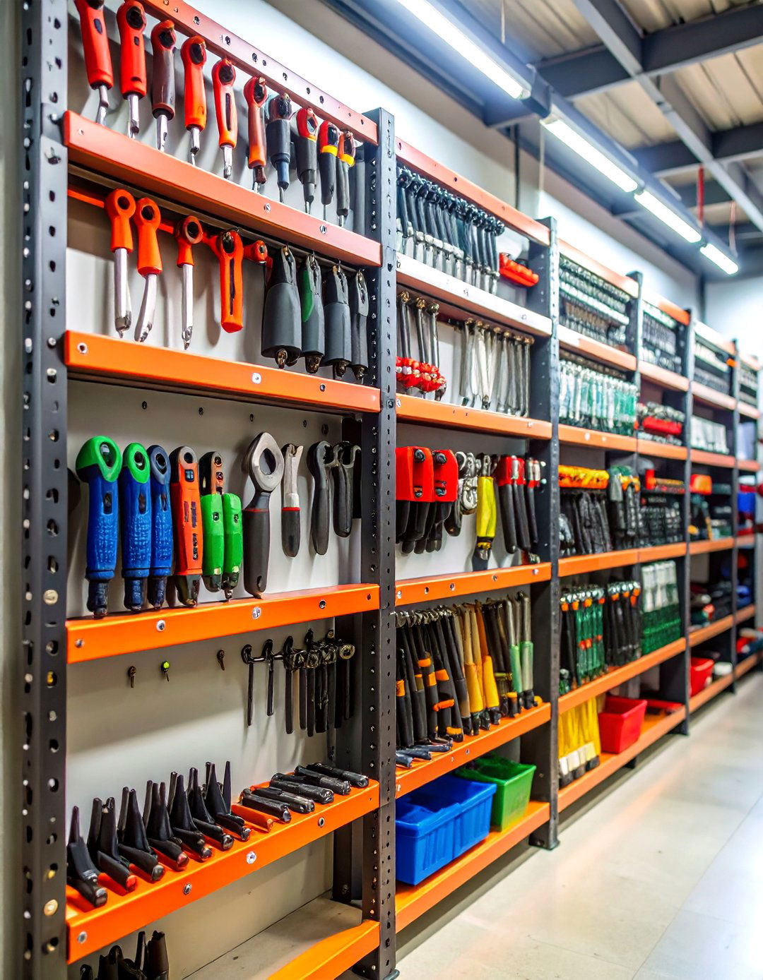 Magnetic Tool Strip Storage - 24 Shed Shelving Ideas