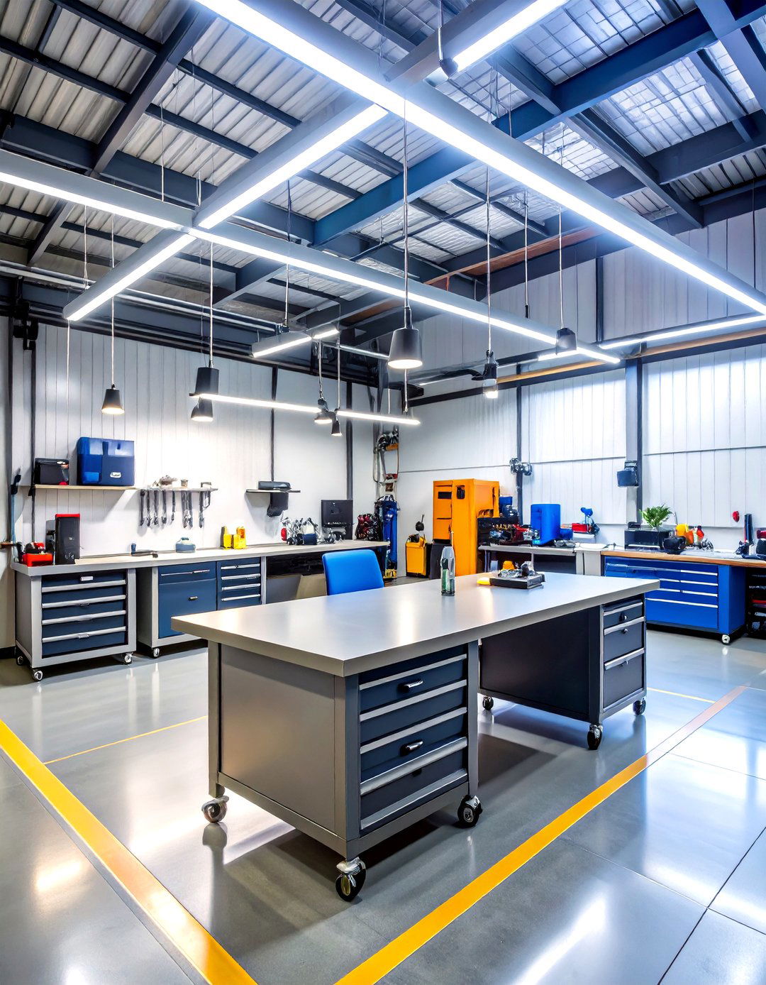 Magnetic Workbench Lighting - 24 Garage Lighting Ideas