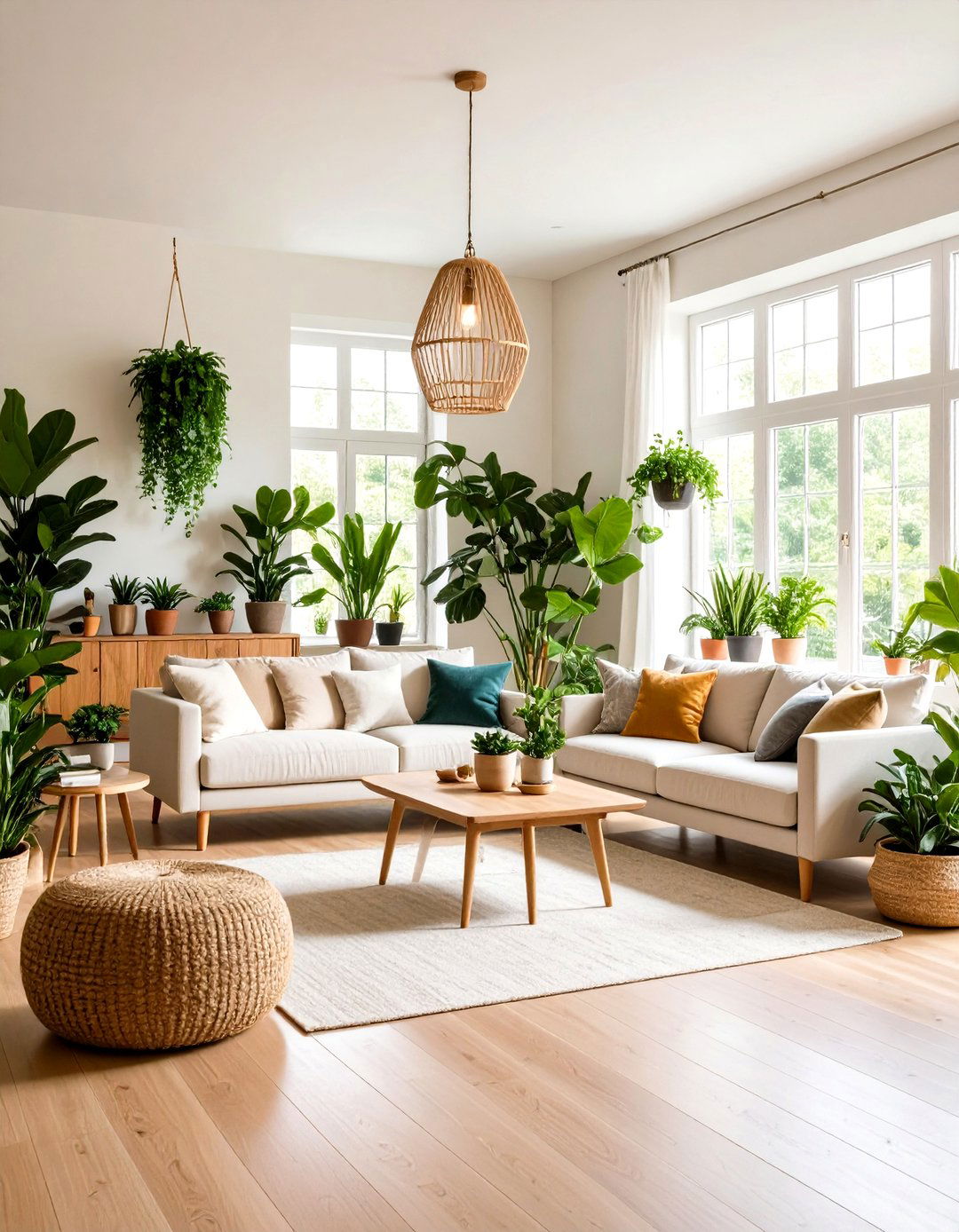Magnolia Living Room Plant Integration - 24 Magnolia Living Room Ideas