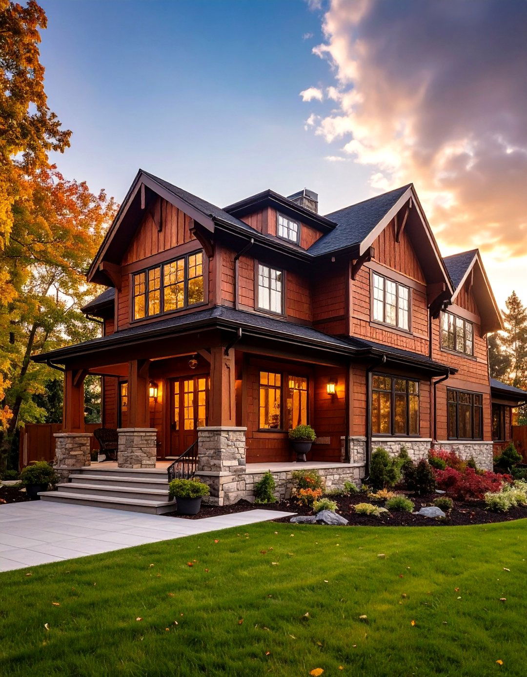 Mahogany Brown Exterior Wood Stain - 24 Brown Exterior House Colors