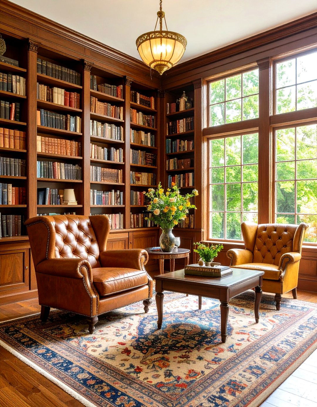 Mahogany and Brass Reading Retreat - 24 Victorian Sunroom Ideas
