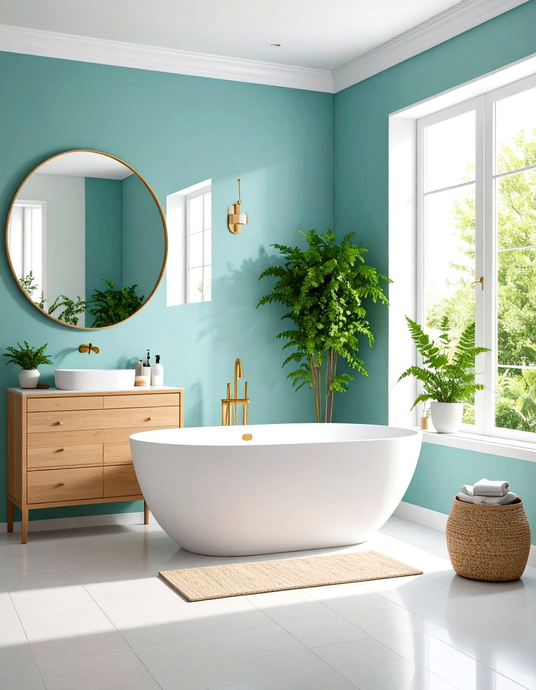Maidenhair Fern Delicate Powder Room Accents - 24 Indoor Plants That Don't Need Sun
