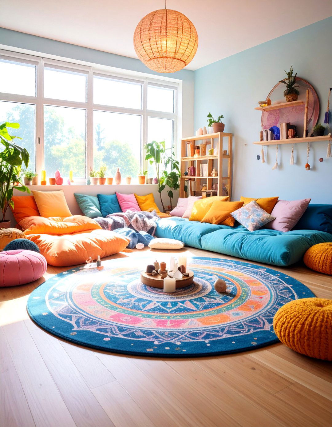 Mandala Meditation Space - 24 Boho Dorm Room Ideas
