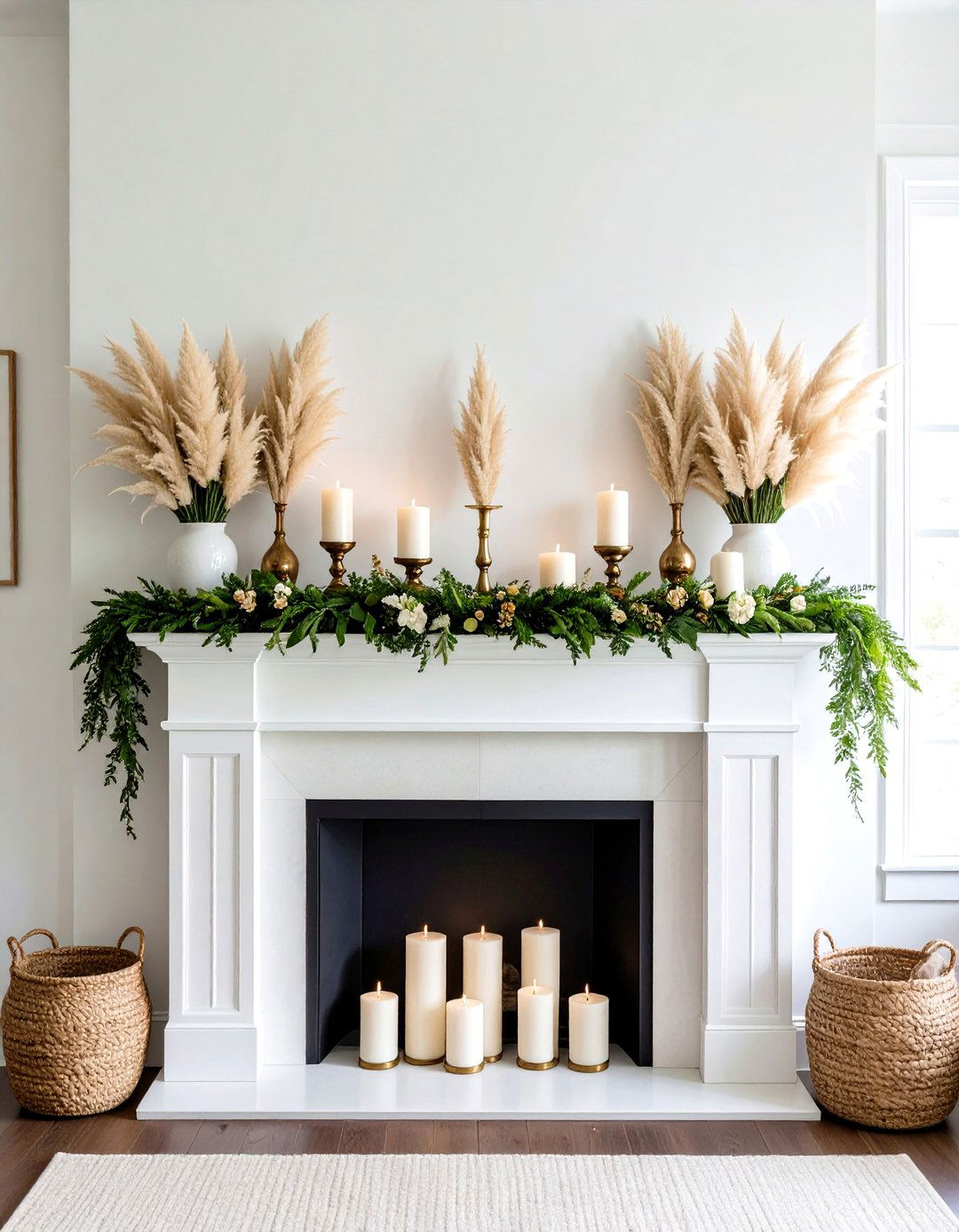 Mantel Styling Excellence - 24 Pampas Grass Decor Ideas