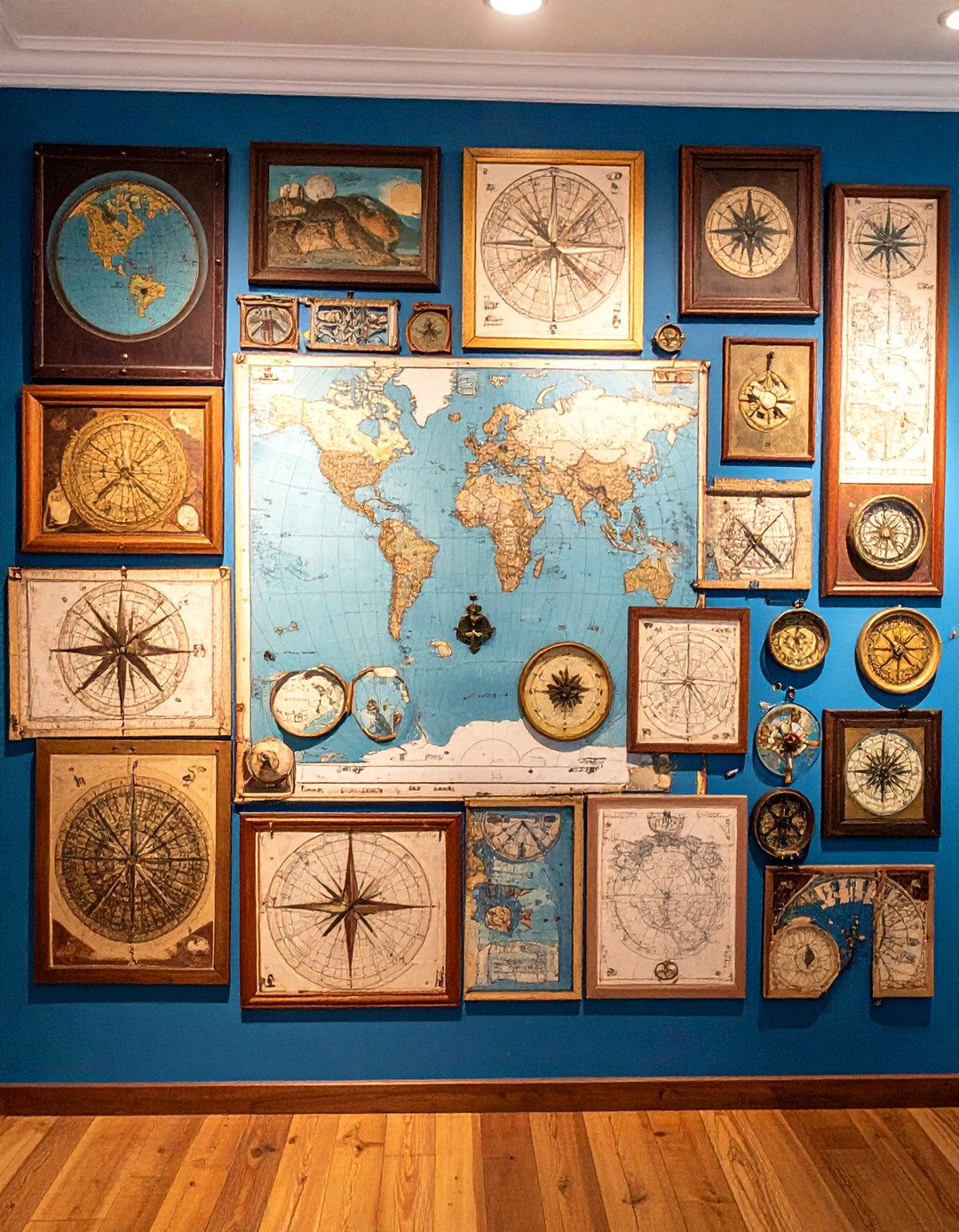 Marauders Map Wall Gallery - 24 Harry Potter Decor Ideas