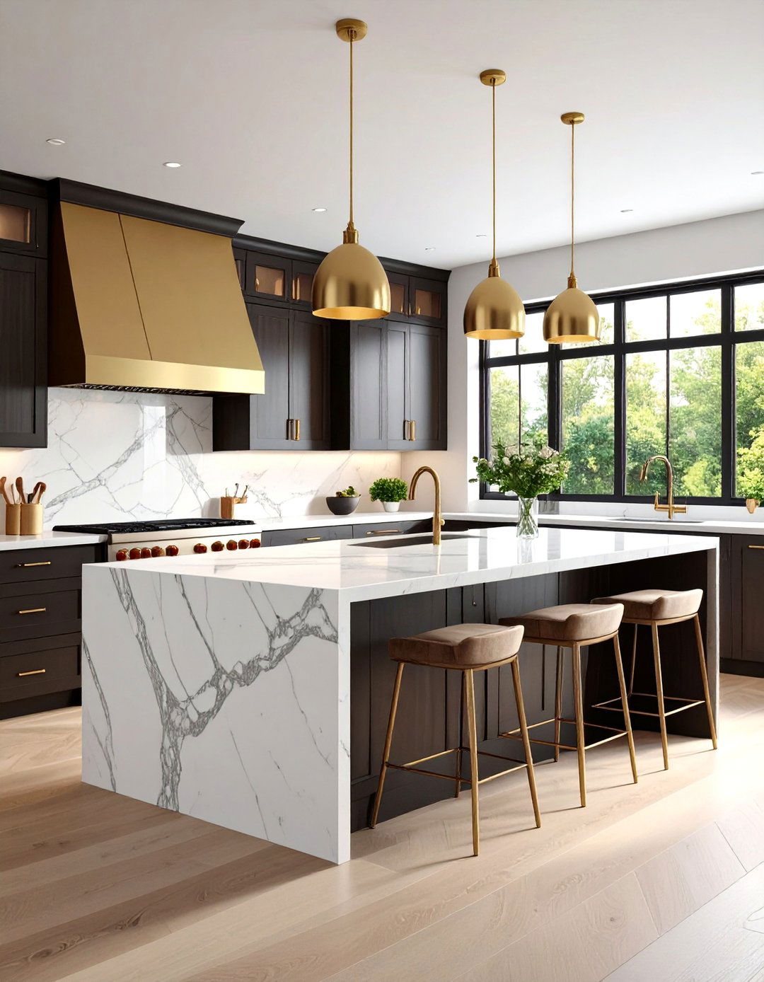 Marble Accent Luxury Lodge - 24 Cabin Kitchen Ideas