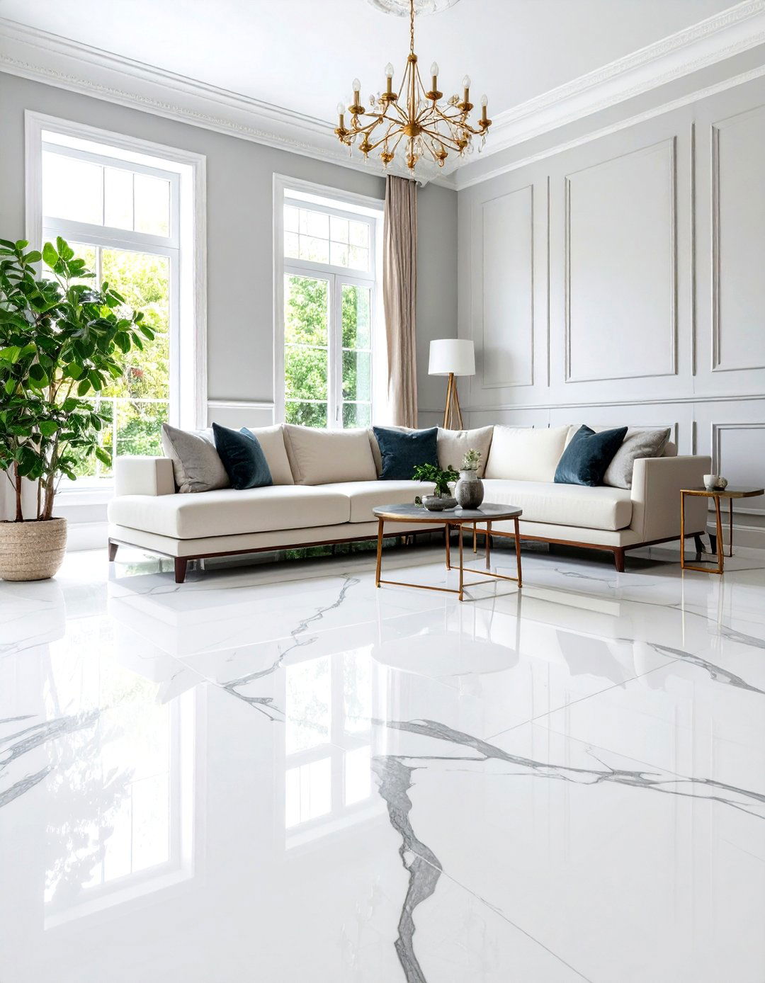 Marble Effect Stained Concrete Floors - 24 Stained Concrete Floors