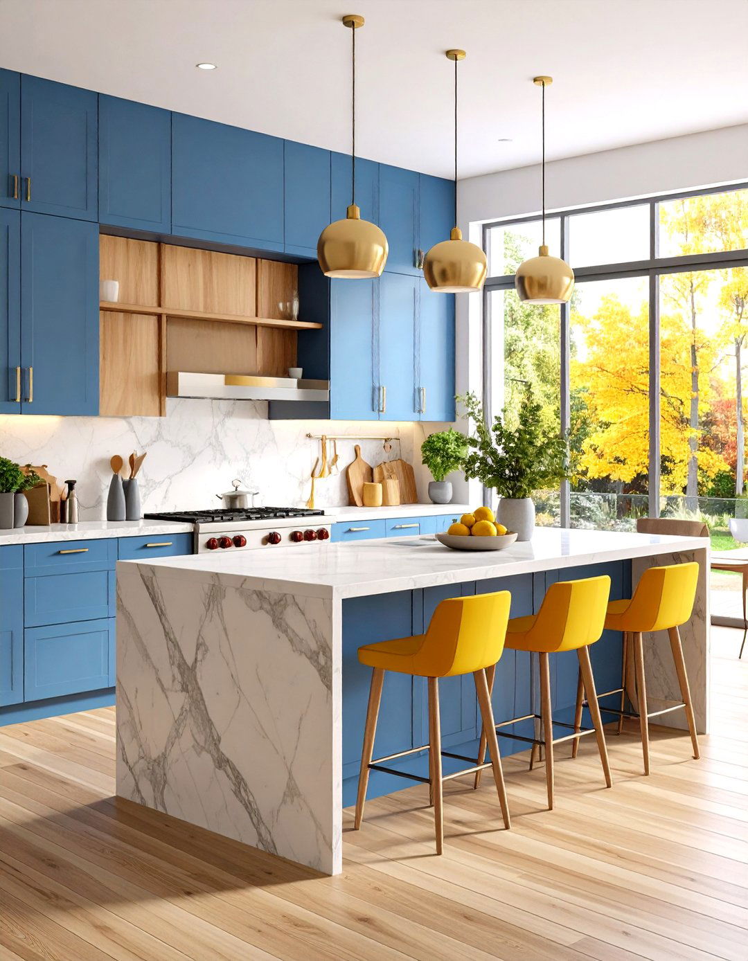Marble Island Color Coordination - 24 Marble Kitchen Island Ideas