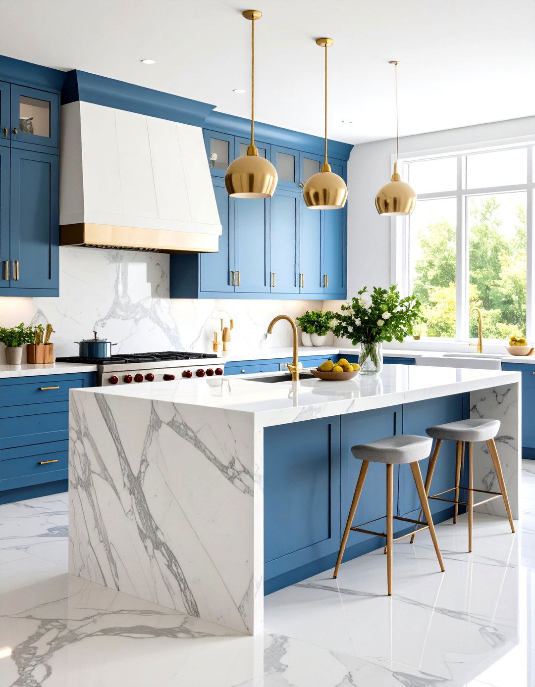 Marble Island Thickness Variations - 24 Marble Kitchen Island Ideas
