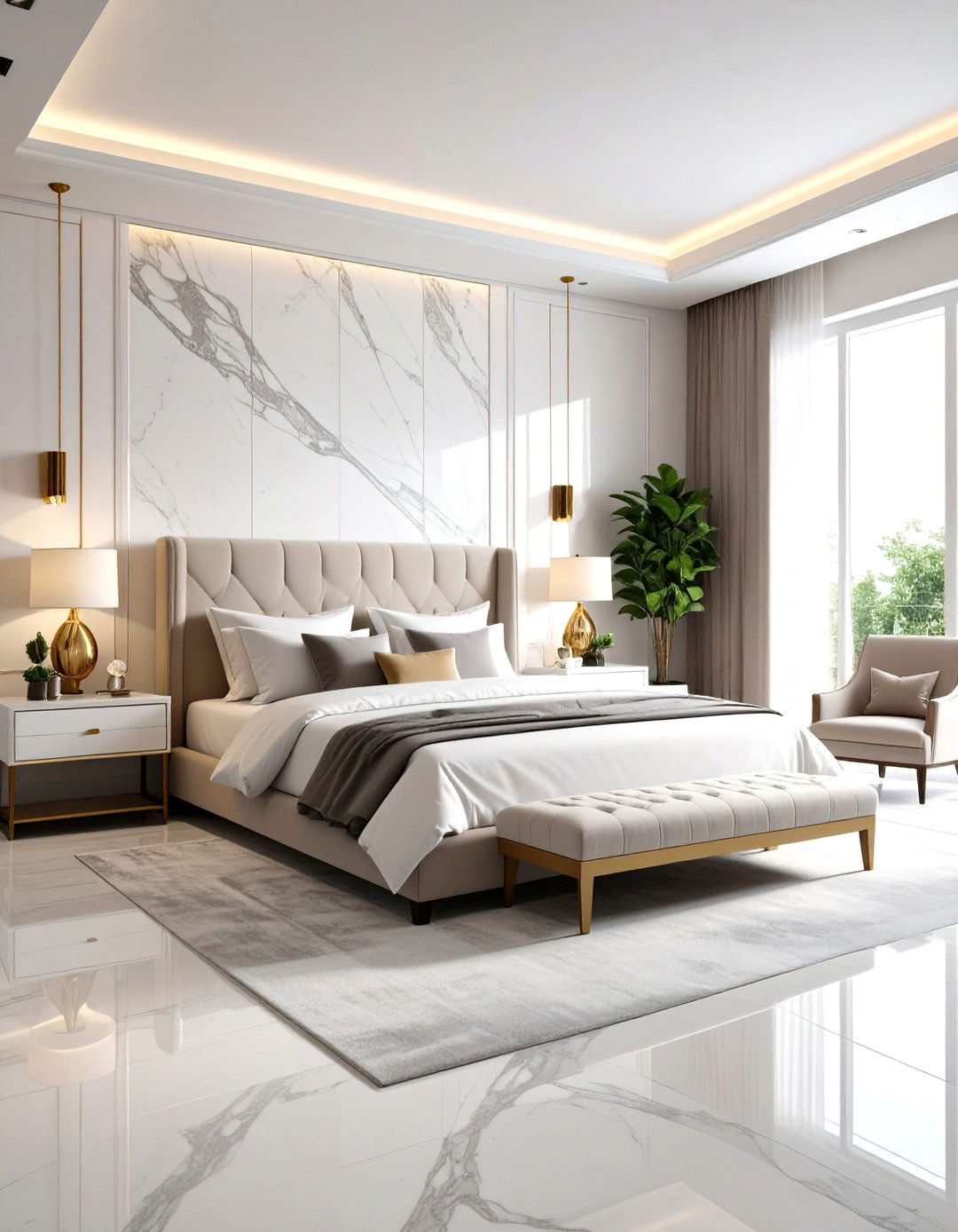 Marble Luxury Bedroom Wallpaper - 24 Bedroom Wallpaper Ideas