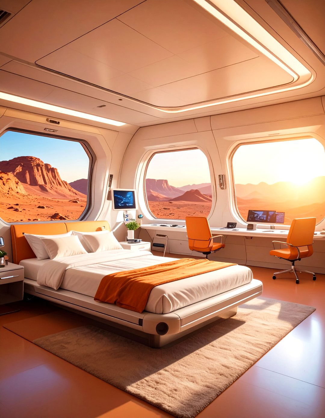 Mars Colony Habitat - 24 Space-themed Room Ideas