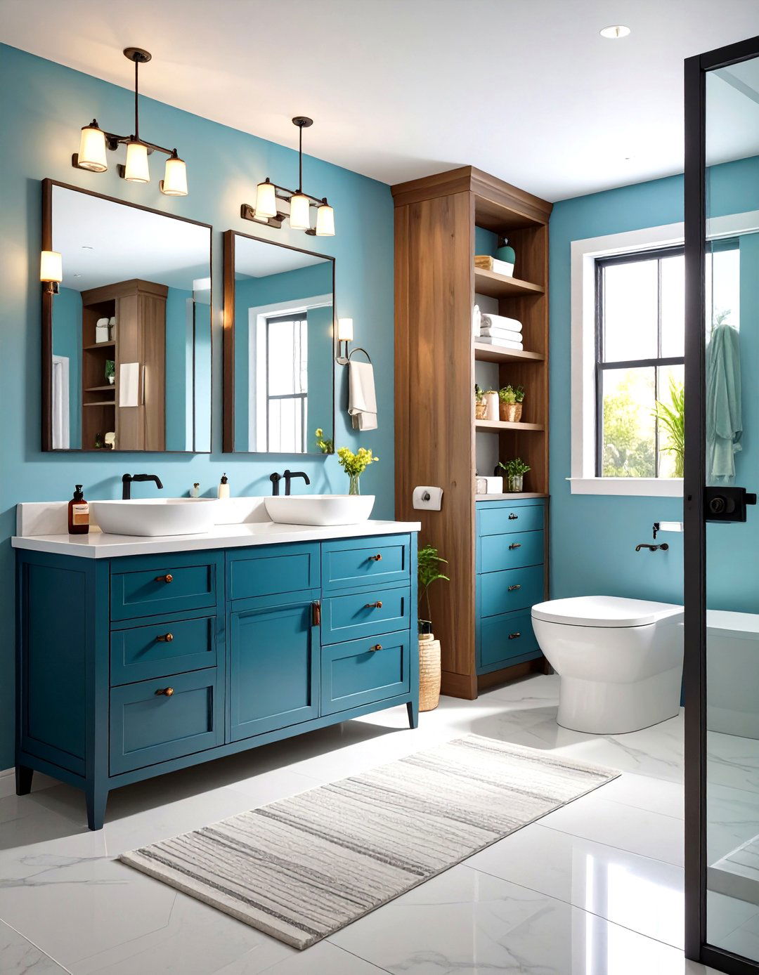 Masculine Bathroom Storage Solutions - 24 Masculine Bathroom Ideas