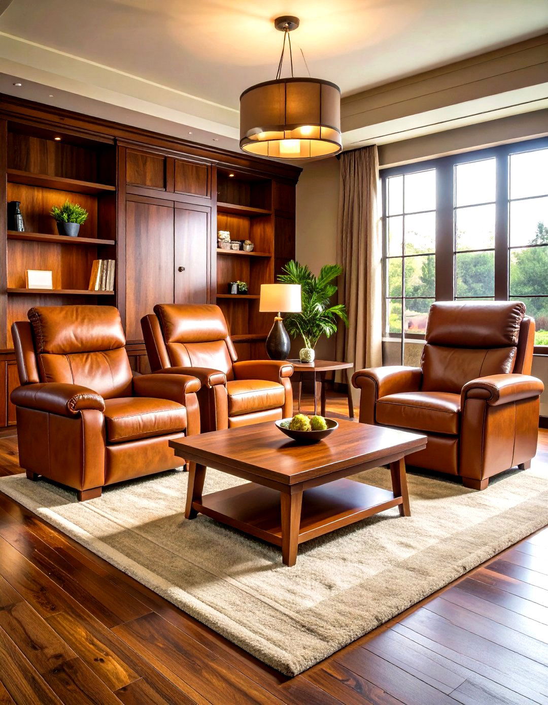 Masculine Leather and Wood Retreat - 24 Hunting Room Ideas