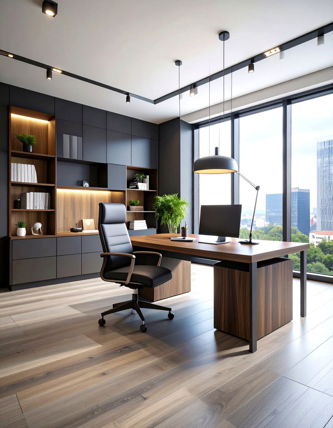 Masculine Minimalist Office - 24 Home Office Ideas for Him