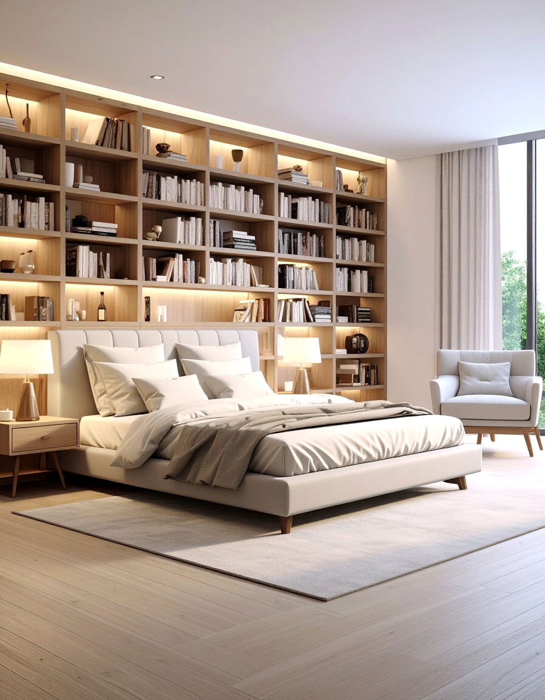 Master Suite Sanctuary Shelving - 24 Built-in Bookshelf Ideas