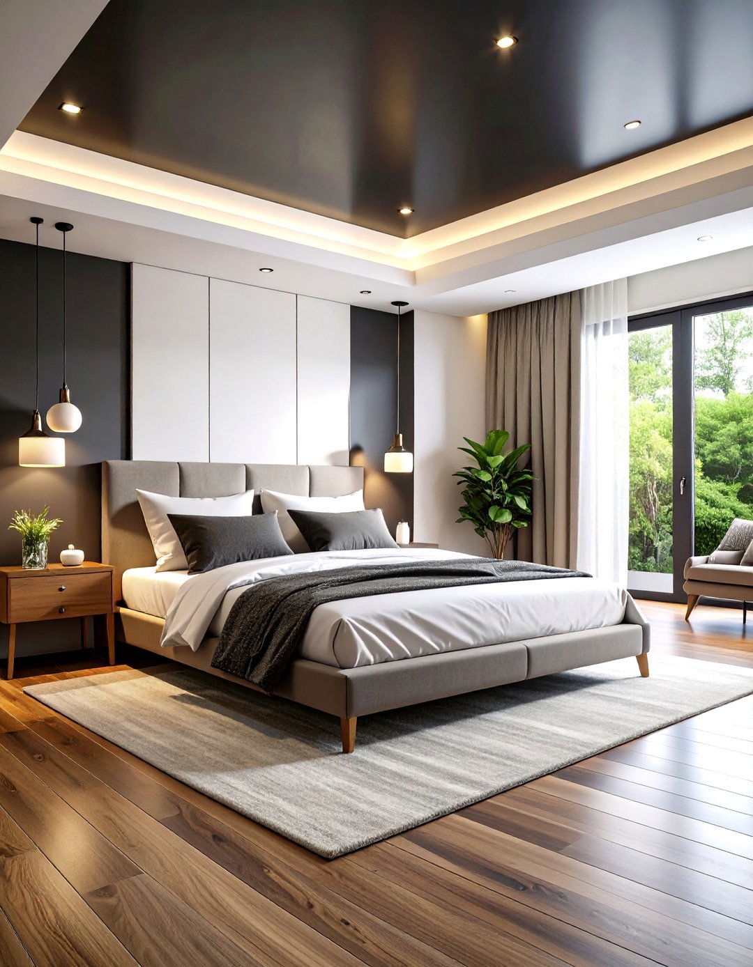 Matte Black Bedroom Ceiling - 24 black ceiling ideas