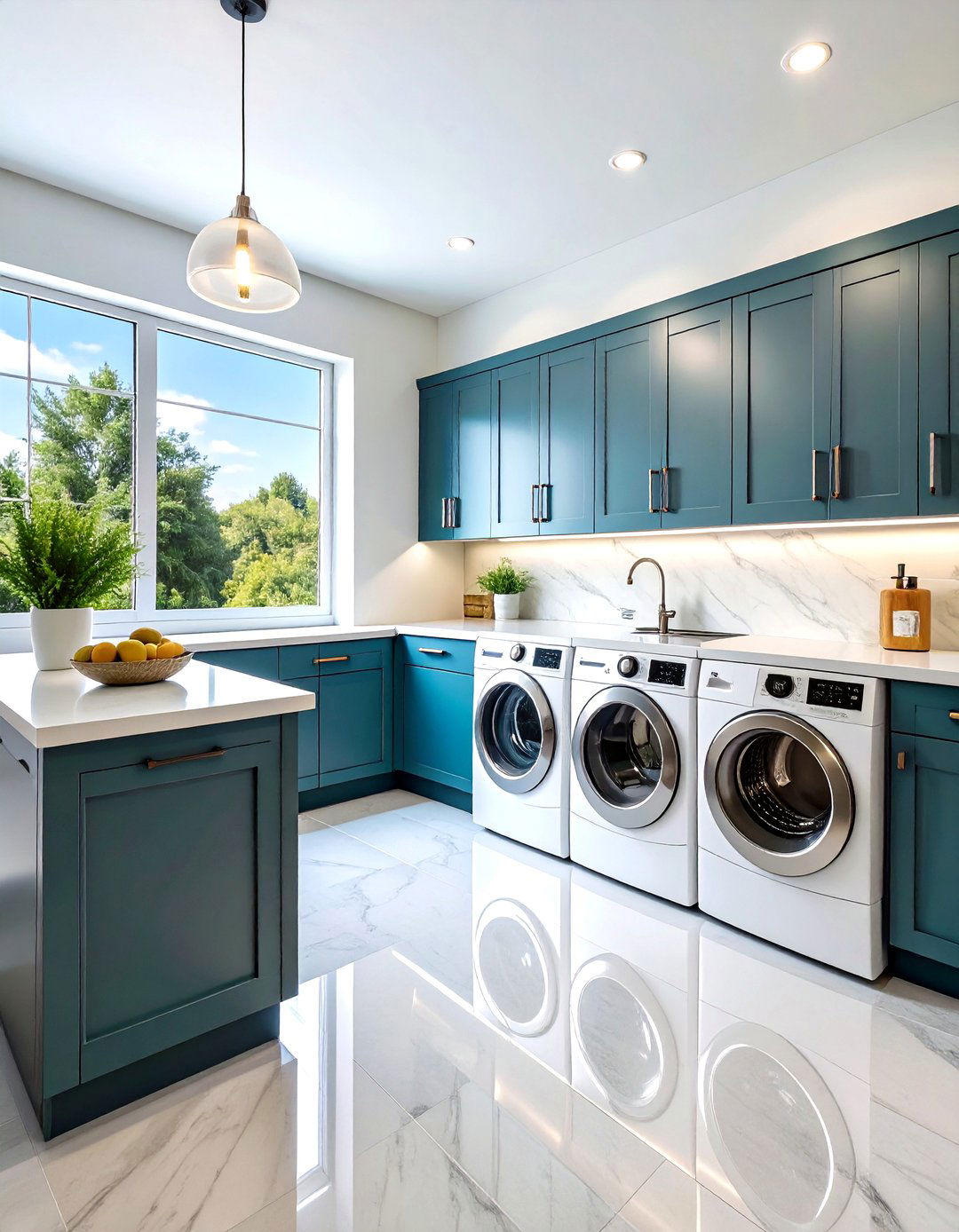 Matte Black Cabinet Sophistication - 24 dark & moody laundry room ideas