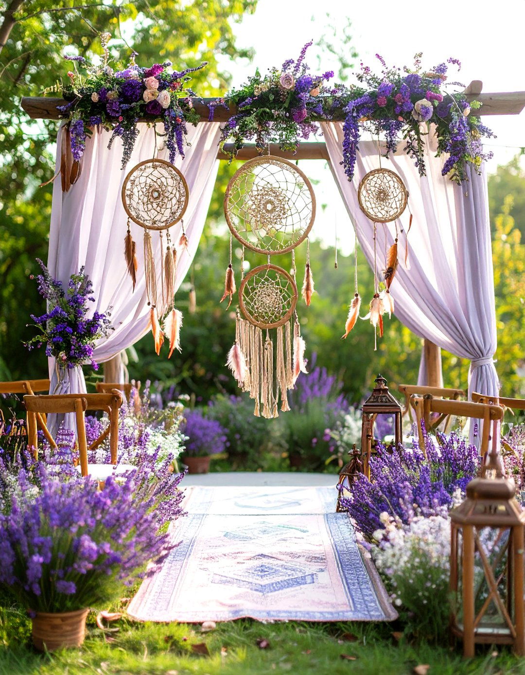 Mauve Bohemian Chic Wedding - 24 Purple Wedding Theme Ideas