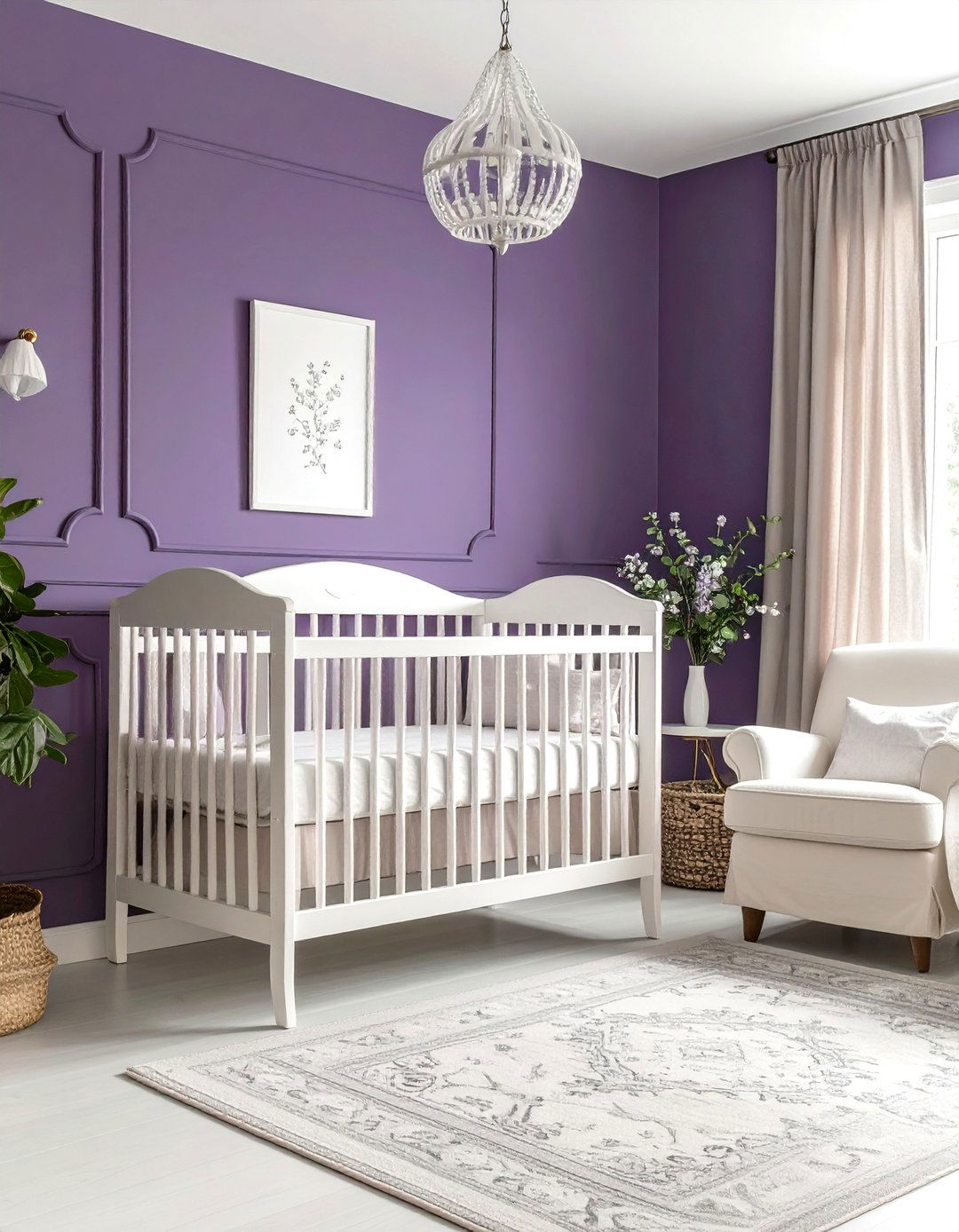 Mauve Vintage Sophistication - 24 Nursery Color Ideas