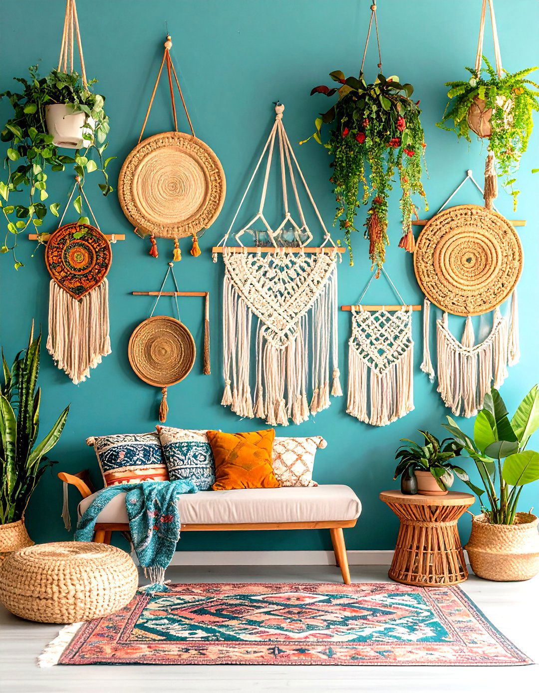 Maximalist Boho Wall Gallery - 24 Boho Decor Ideas