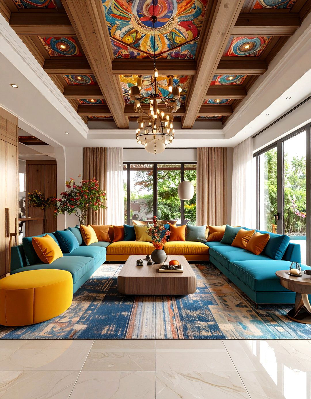 Maximalist Ceiling Design Living Room - 24 Maximalist Living Room Design Ideas