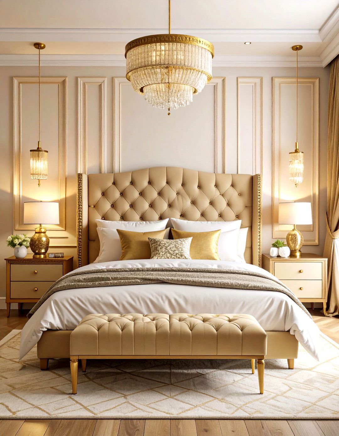 Maximalist Gold Extravaganza - 24 Gold Bedroom Ideas