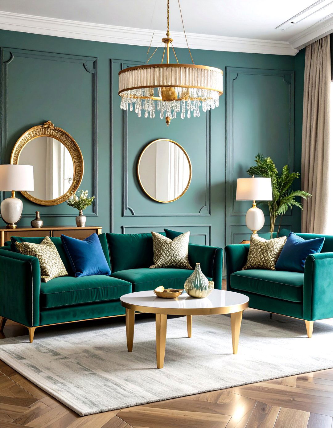Maximalist Jewel Tone Eclectic Mix - 24 Mismatched Sofas in Living Room Ideas