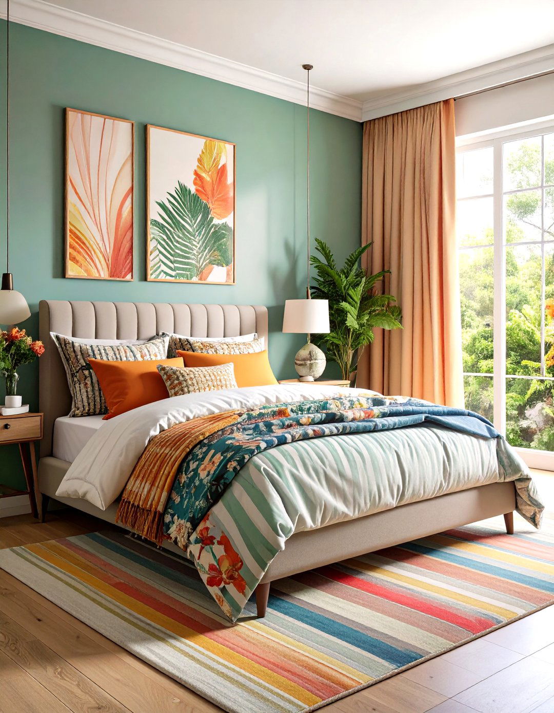 Maximalist Pattern Bedroom Adventure