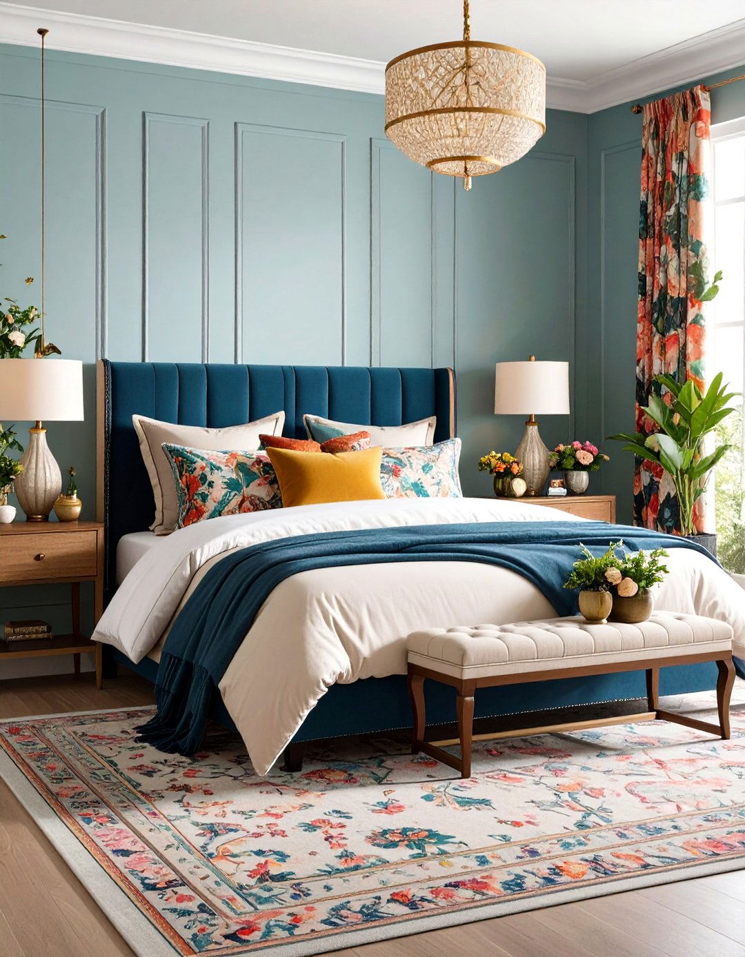 Maximalist Pattern Mixing - 24 Grandmillennial Style Bedroom Ideas