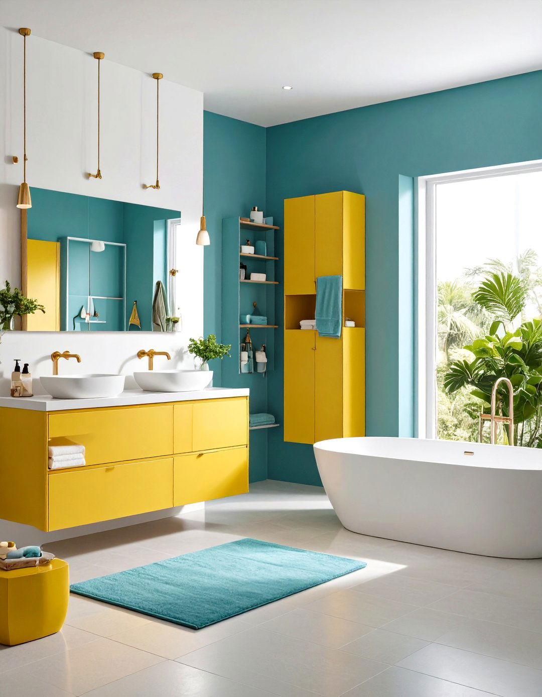 Maximized Corner Utilization - 24 Family Bathroom Ideas