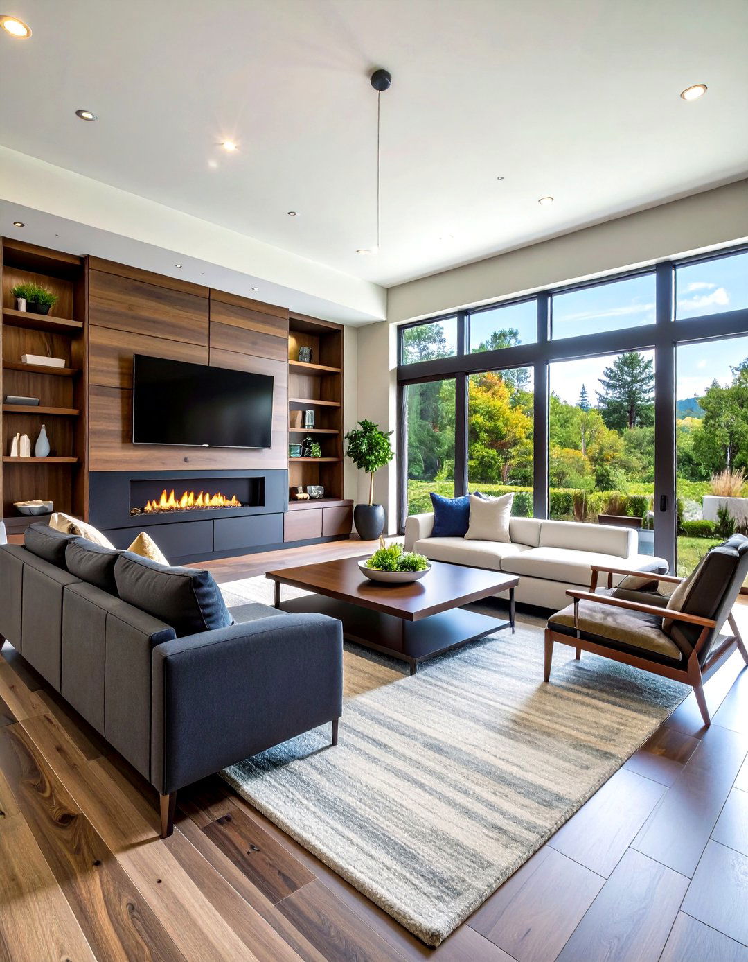 Media Entertainment Center Integration - 24 Fireplace Built-in Ideas