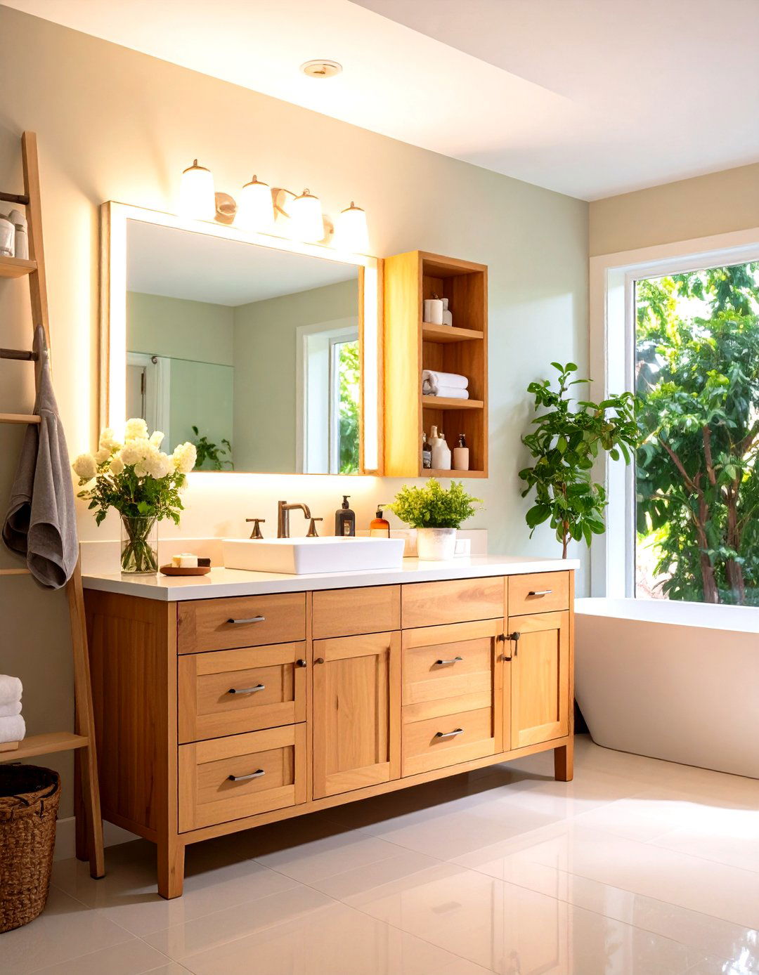 Medicine Cabinet Mirror Storage - 24 Guest Bathroom Ideas