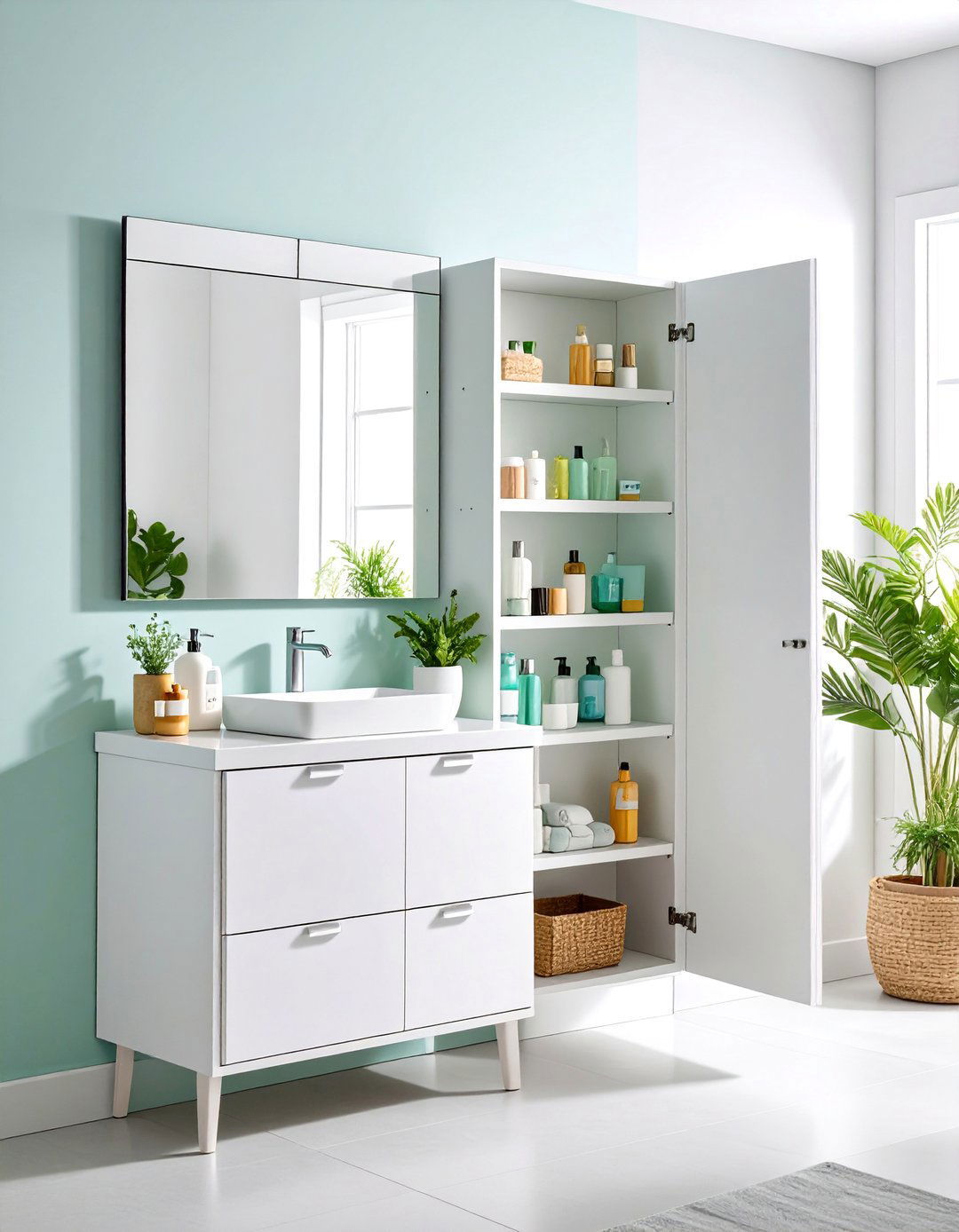 Medicine Cabinet Mirror with Hidden Storage Compartments - 24 Bathroom Mirror Ideas