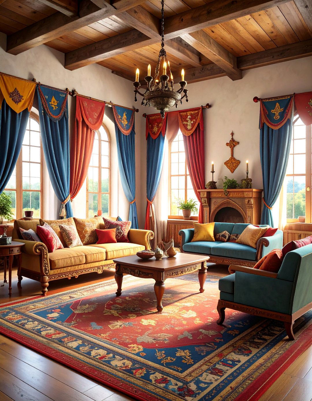 Medieval Tournament Living Room - 24 Castle Living Room Ideas